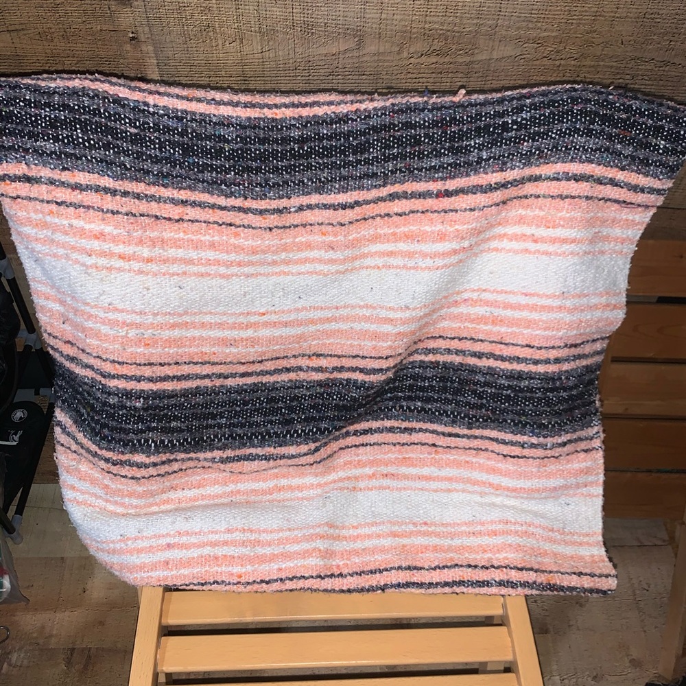 Mexican Falsa blanket Striped 75x50 Throw